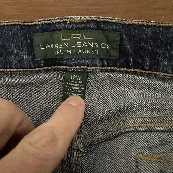 LRL Lauren Ralph Lauren Modern Skinny 18W Women's Denim Jeans - Picture 3 of 8